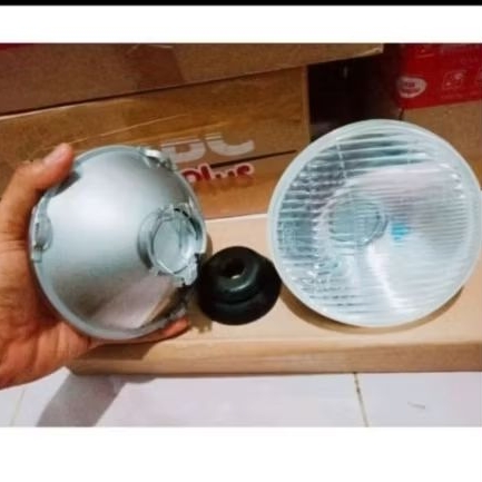1set lampu depan ps100 lama reflektor only