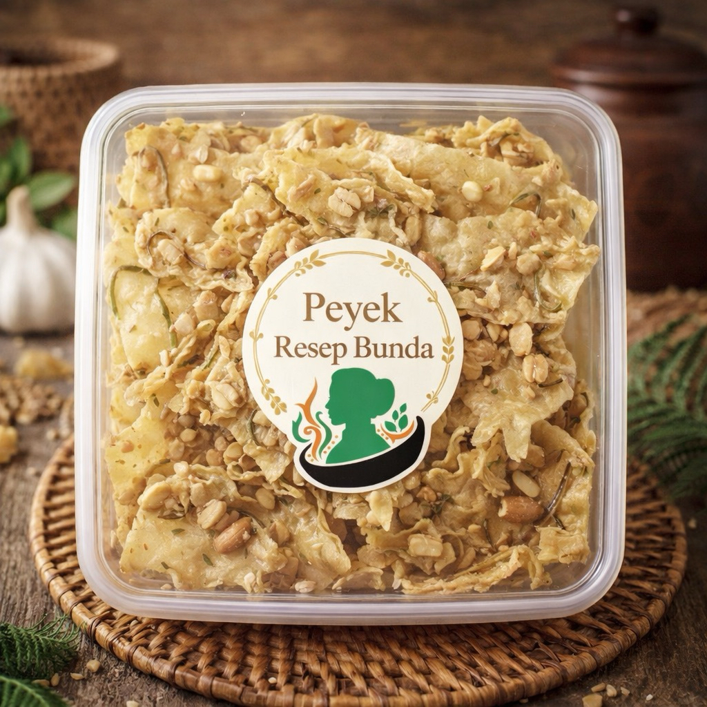 Peyek Kacang Daun Jeruk Renyah Gurih / Rempeyek Kacang Tanah Enak Kemasan Box Isi 200-250 Gram Resep