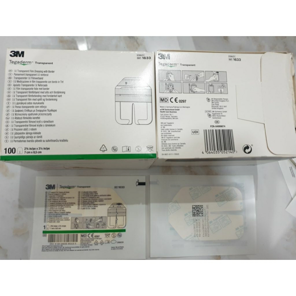 3M Tegaderm IV 1633 Tegaderm Infus Plester Transparan