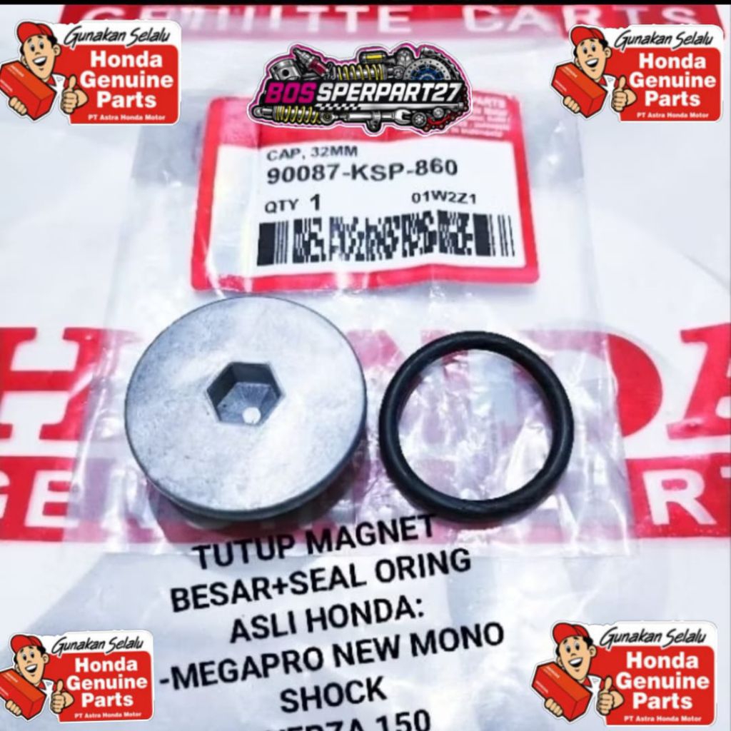 TUTUP MAGNET+SEAL ORING HONDA CRF MEGAPRO NEW VERZA 150 CRF 150L 32MM ORIGINAL HONDA