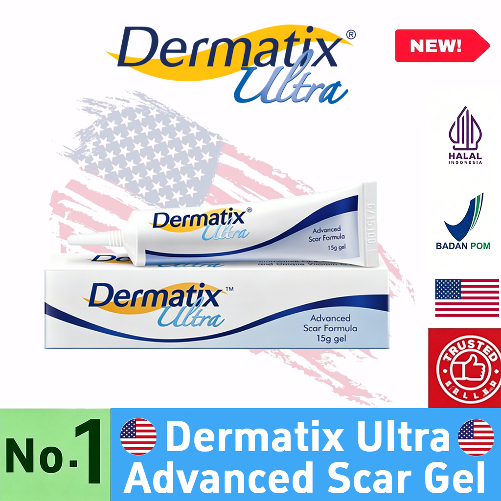 Dermatix Ultra Gel 15gr Penghilang Bekas Luka Jerawat Luka Operasi Luka Bakar Stretch Mark Asli Orig