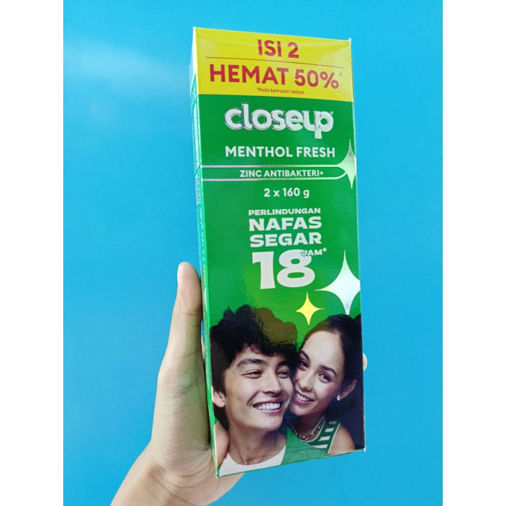 Close Up Menthol Fresh 160gr  isi 2 ( 2 x 160gr)