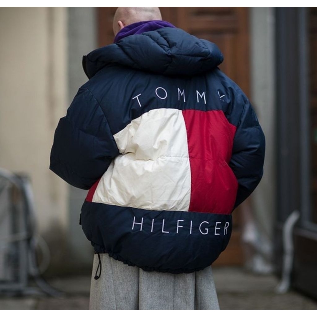 Vintage Jaket Bulu Angsa Tommy Hilfiger Big Logo 100% Authentic Original | Jaket Tommy Hilfiger | Ja