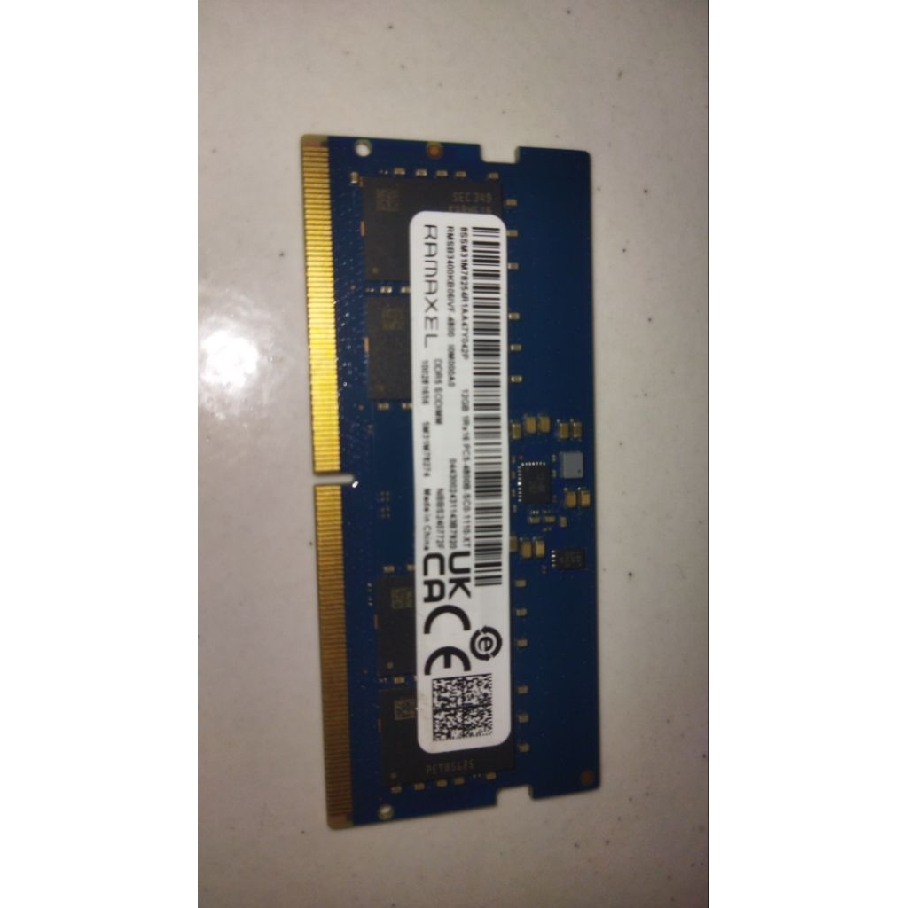 RAM SODIMM DDR5 12GB 4800MHz