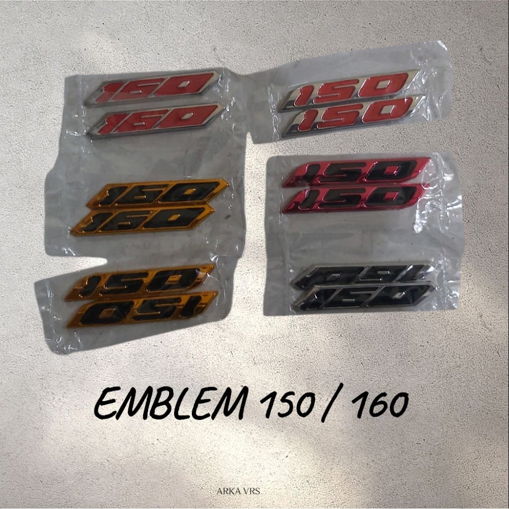 Emblem 150 Vario / Emblem 160 Vario / Emblem Vario 150 160 / Emblem Logo timbul 3D Vario 150 160