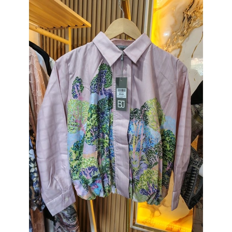 benang jarum art de la nature balloon shirt