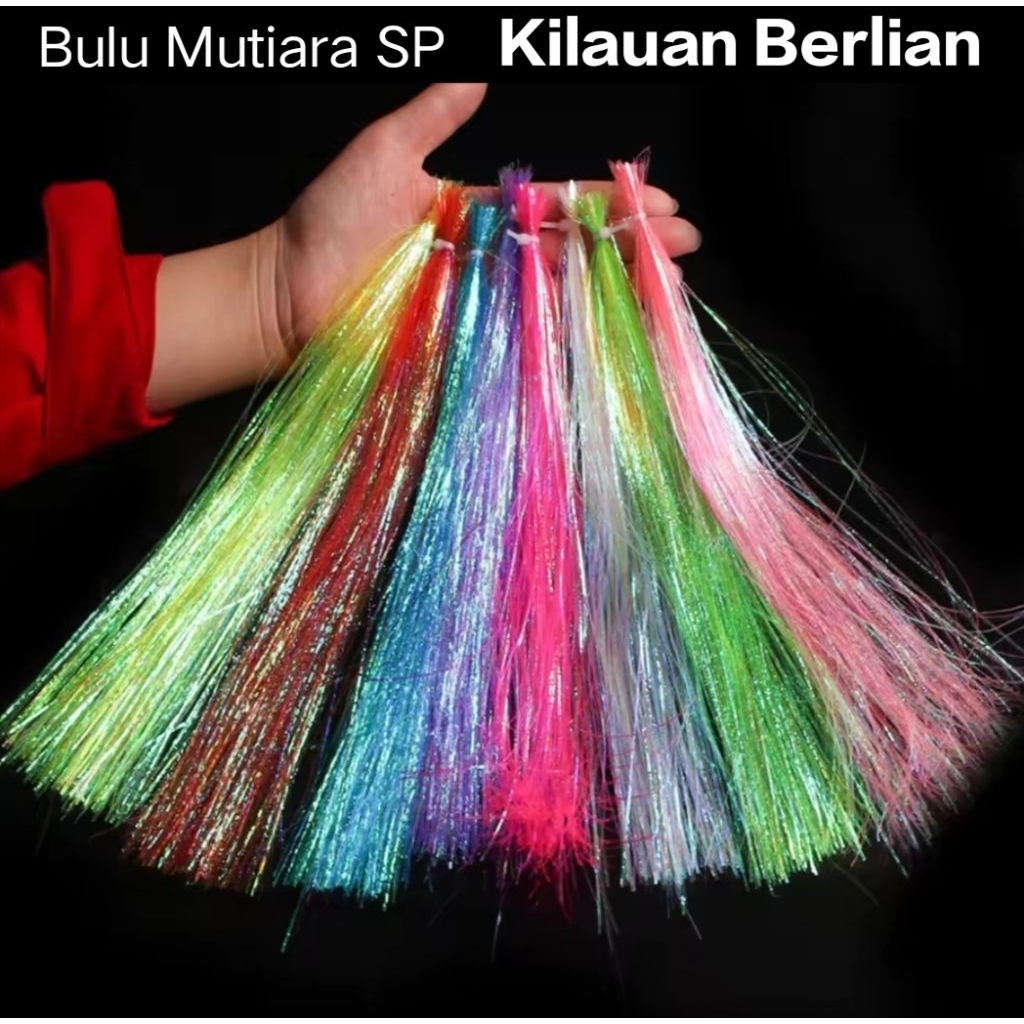 Bulu mutiara kilat umpan pancing assist hook bulu kotrek bulu umpan sabiki umpan bulu mutiara kenzi 
