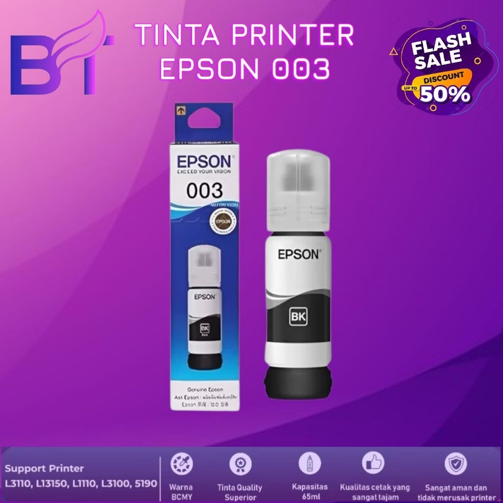 TINTA EPSON 003 BLACK ORIGINAL PRINTERL3110 L3150 L3250