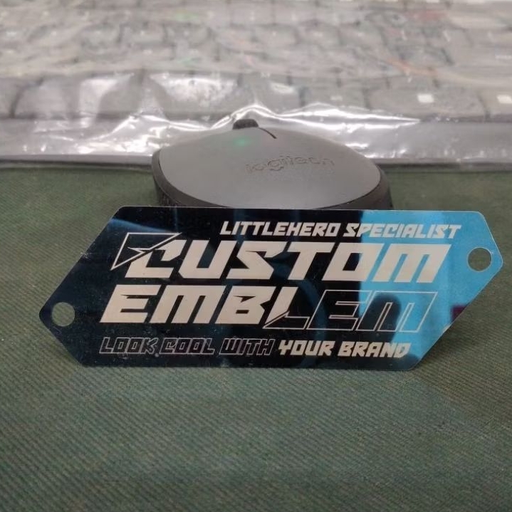 Paket Murah Emblem Knalpot Custom Marking