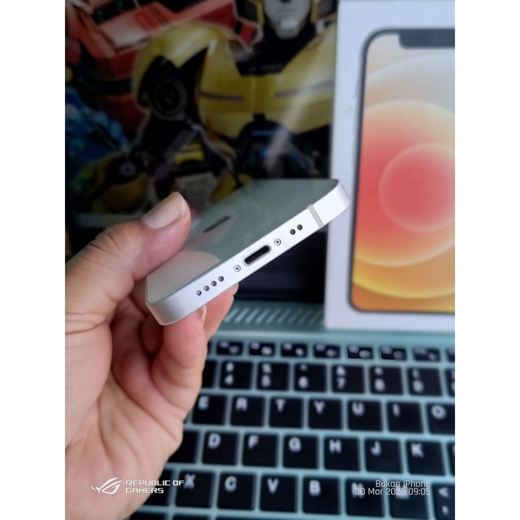 12 Mini 64gb iphone  Second Resmi iBox Sinyal Permanen