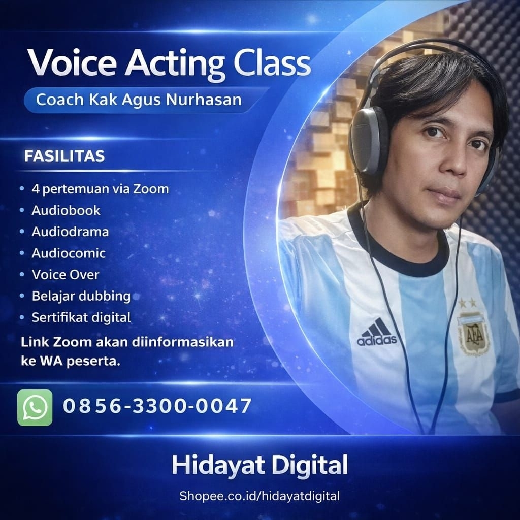 TUTORIAL WORKSHOP VOICE OVER DUBBING ACTION PELUANG USAHA TOOL BISNIS DIGITAL MARKETING ONLINE PELUA