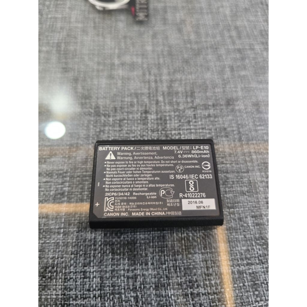 Batre Baterai CANON LP-E10 Ori 100% Untuk 1100D 1200D 1300D 1500D 3000D 4000D