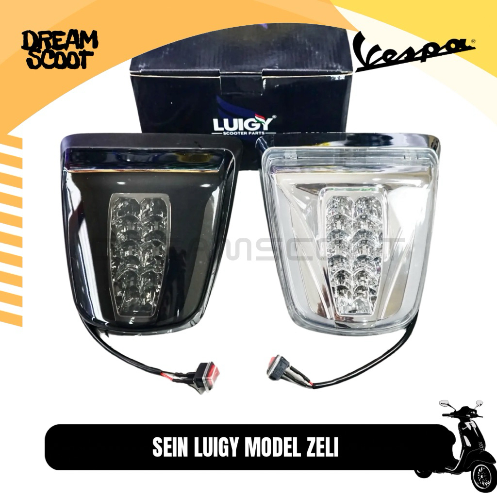 Stoplamp luigy model Zeli Smoke Vespa Sprint Vespa Primavera Stoplamp Vespa Matic Lampu belakang Ves