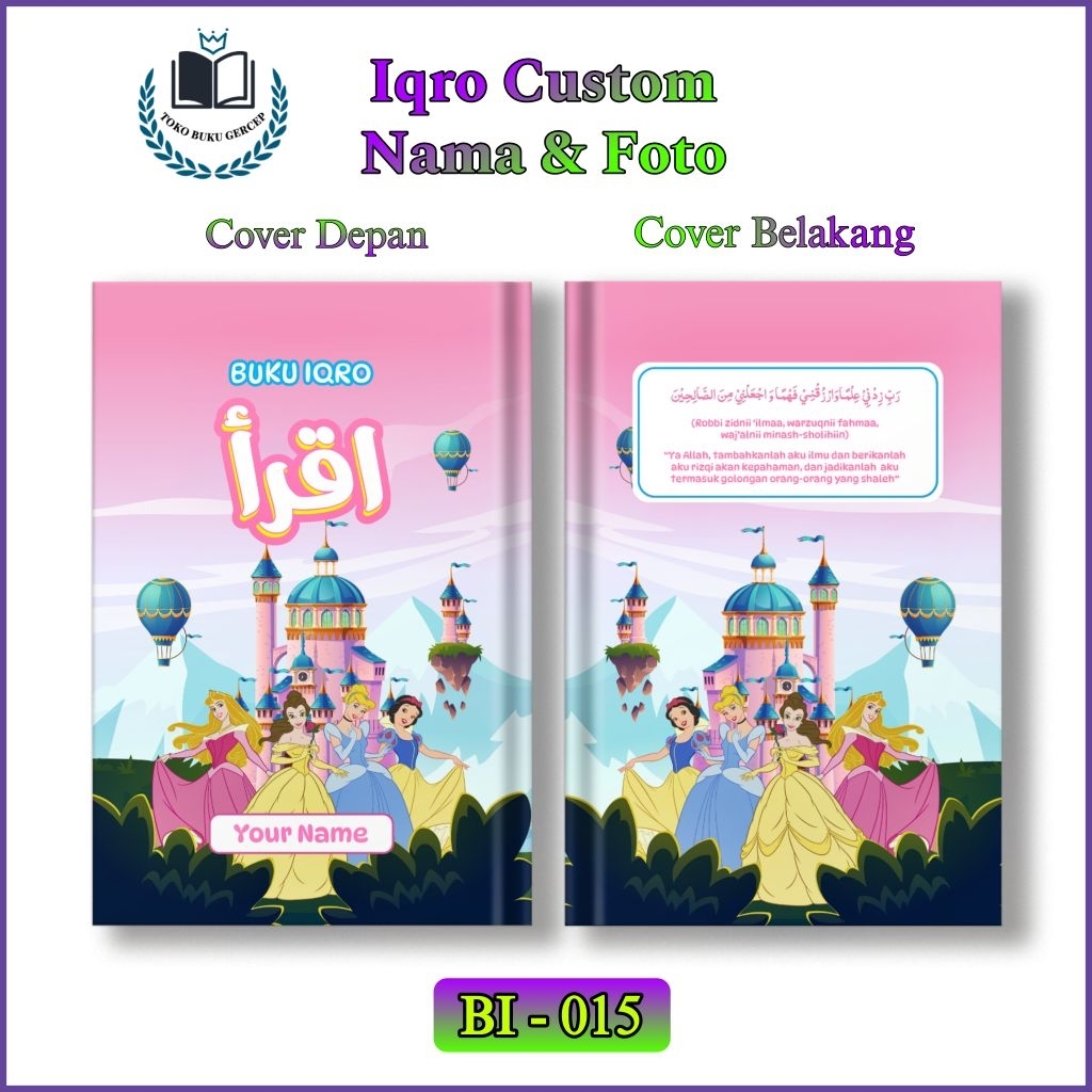 Iqro Milenial Anak QR code Custom Iqro Full Color Iqro Hitam Putih Video Tutorial / Iqro Custom Nama