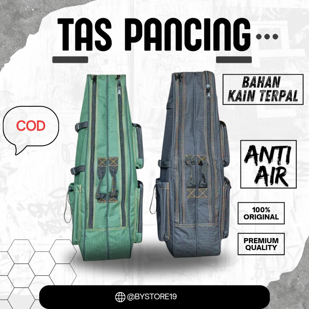 TAS PANCING ANTI AIR UKURAN 80CM 100CM 120CM DOUBLE PAYUNG BAHAN KAIN TRUK TERPAL TRUK TEBAL