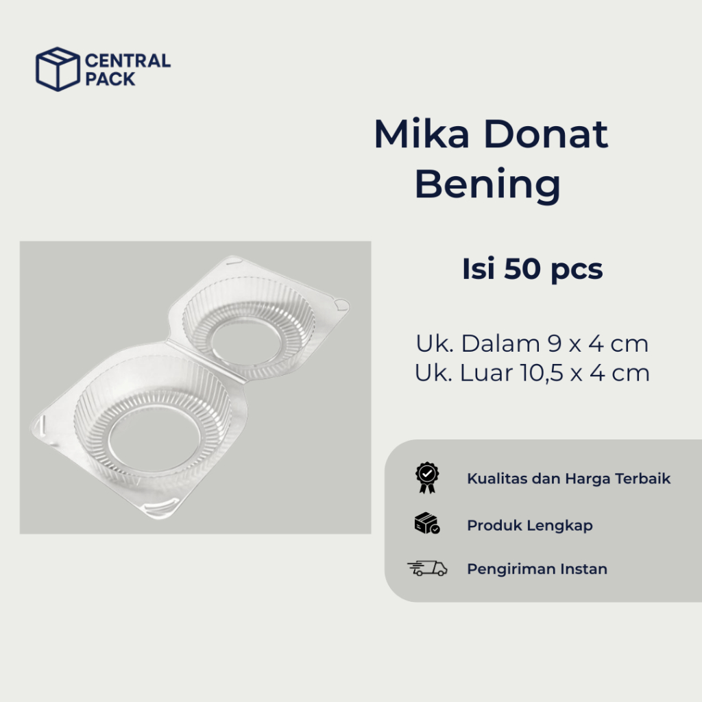 Mika Donat / Mika Roti Donat Tray [Isi 50 pcs]