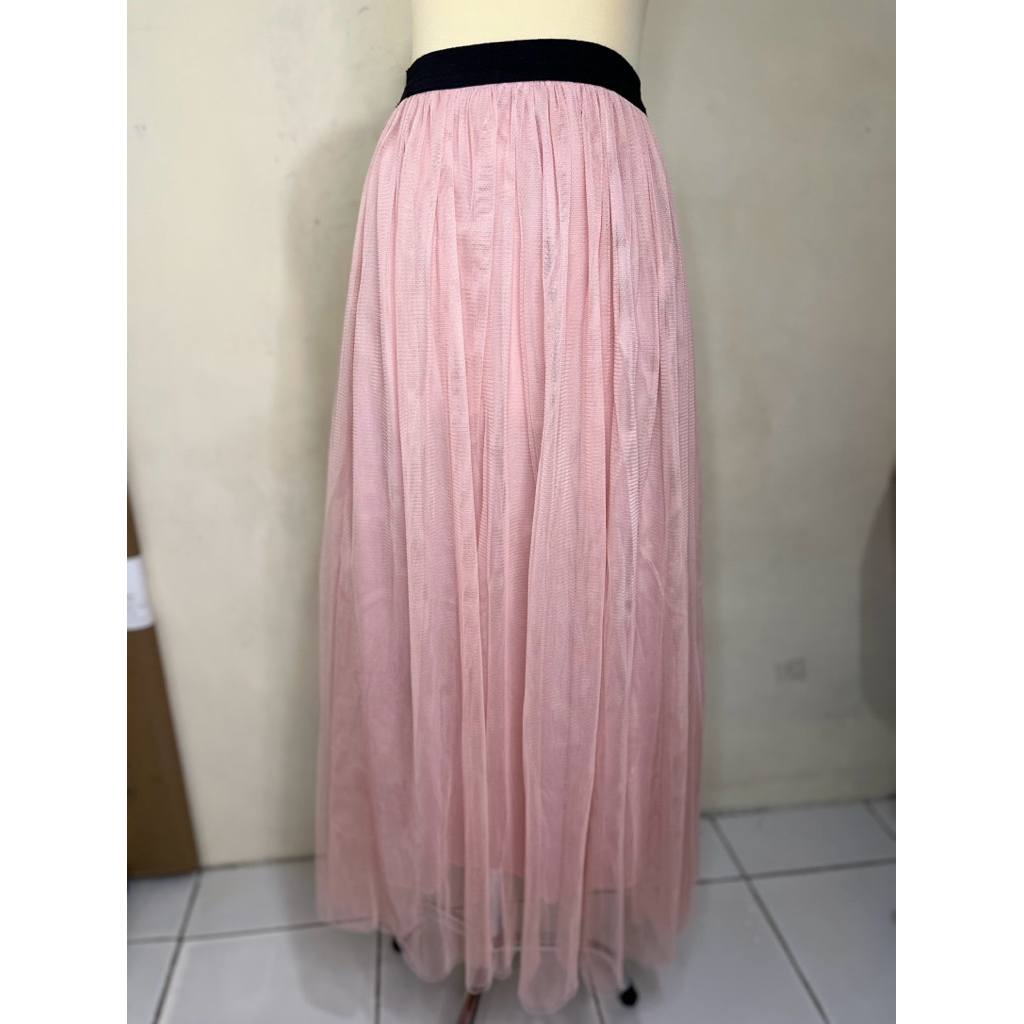 rok tutu pink rok tutu tile rok tutu furing rok tutu pinggang karet (preloved)