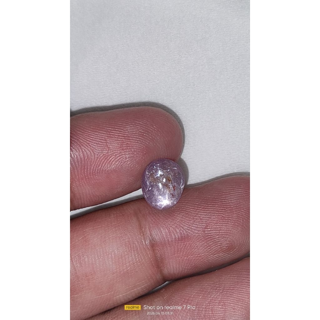 Natural batu light purple star sapphire srilangka 1.45cts