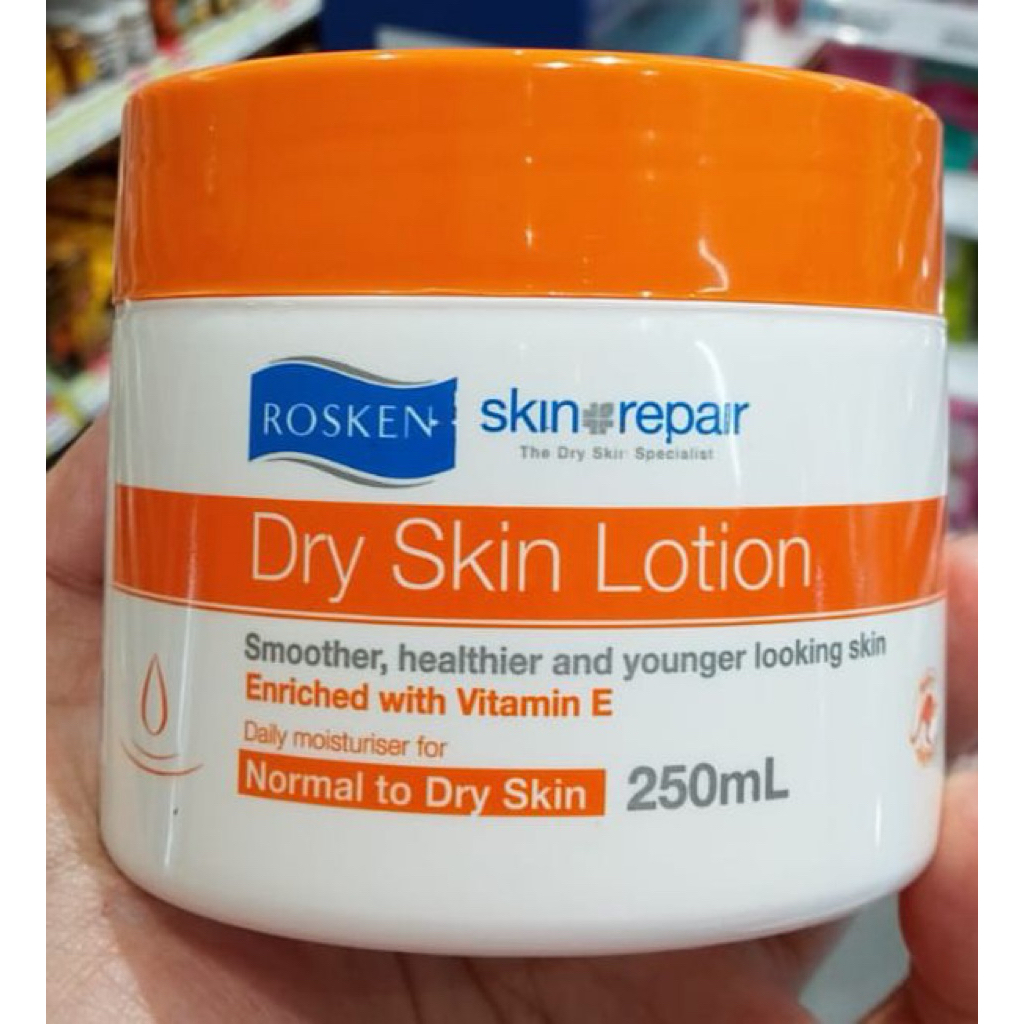 Rosken Dry Skin Lotion 250ml - Perawatan Kulit Kering dengan Vitamin E untuk Kulit Lebih Sehat dan M