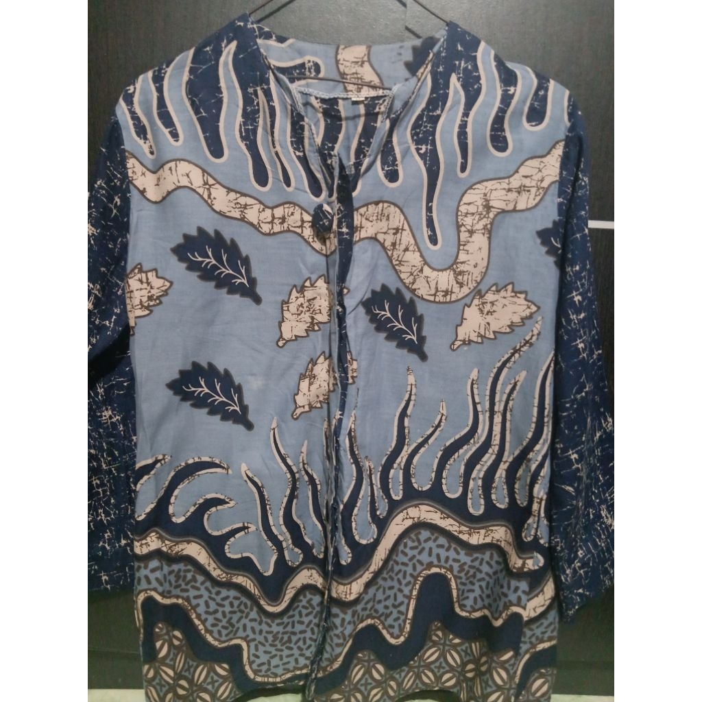 batik wanita navy