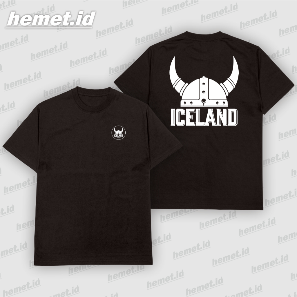 Kaos Iceland Vodka Logo Baju Distro