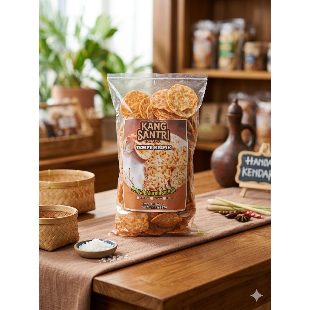 Kripik Tempe Sagu Rasa Balado-Super Gurih