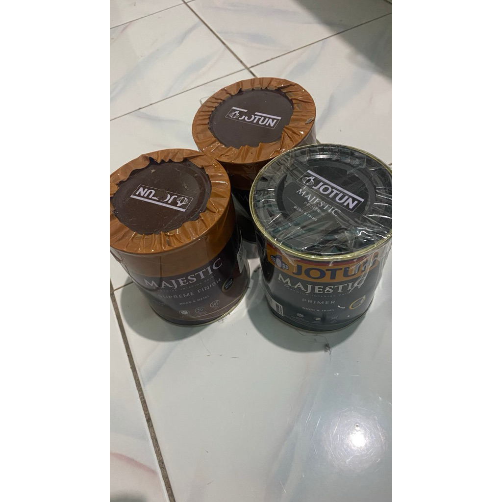 cat kayu jotun 2 cat,1 primer