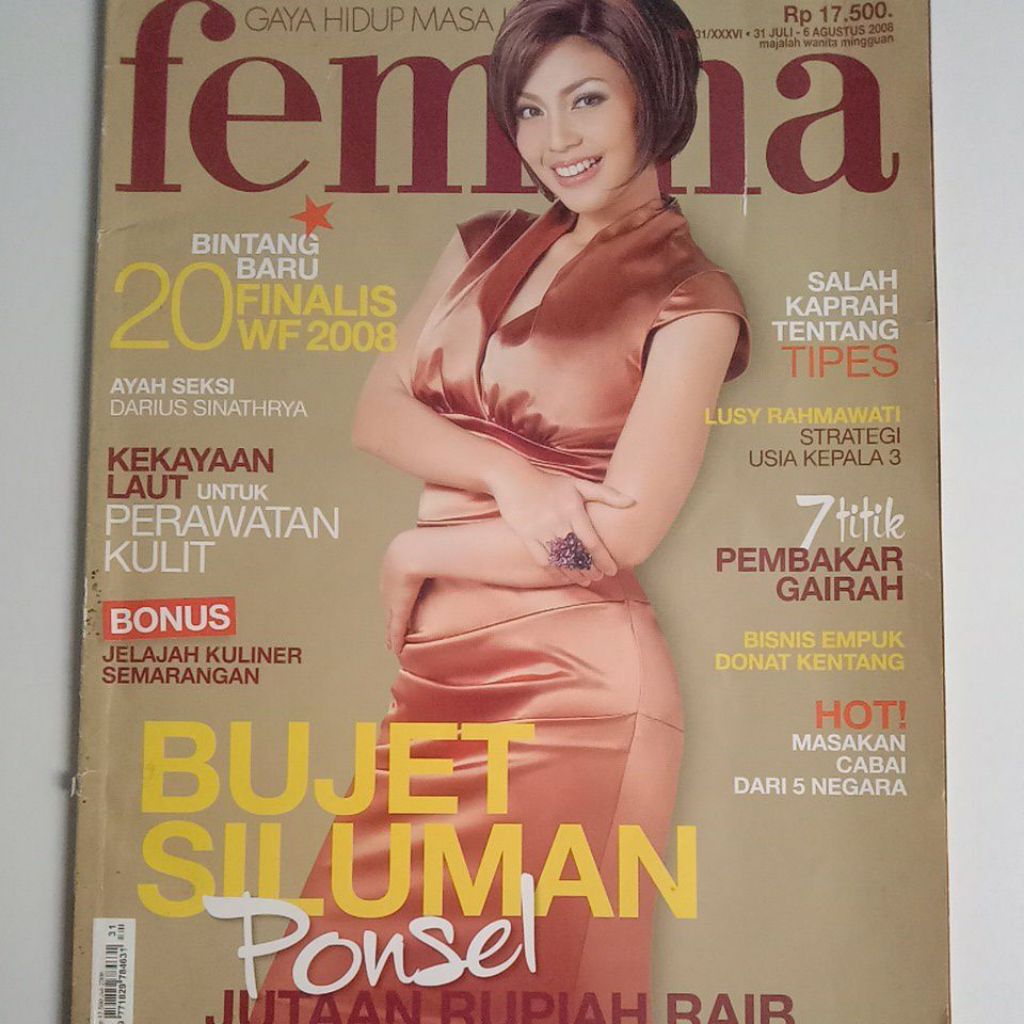 Majalah Femina Tahun 2008 Cover Lusy Rahmawati