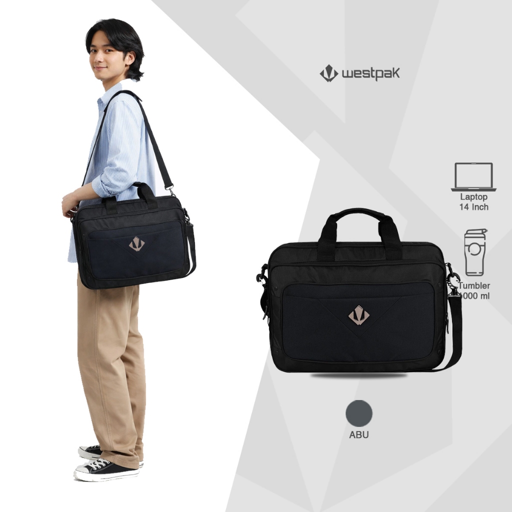 Westpak 31536 Tas Laptop/Kerja Pria - Hitam