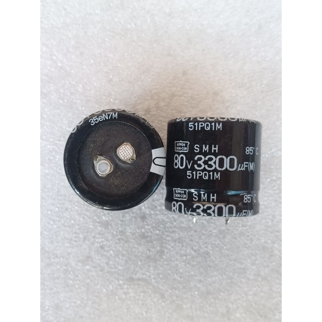 ELCO 80v3300uf TINGGI 2,8CM BULAT 2,8.CM