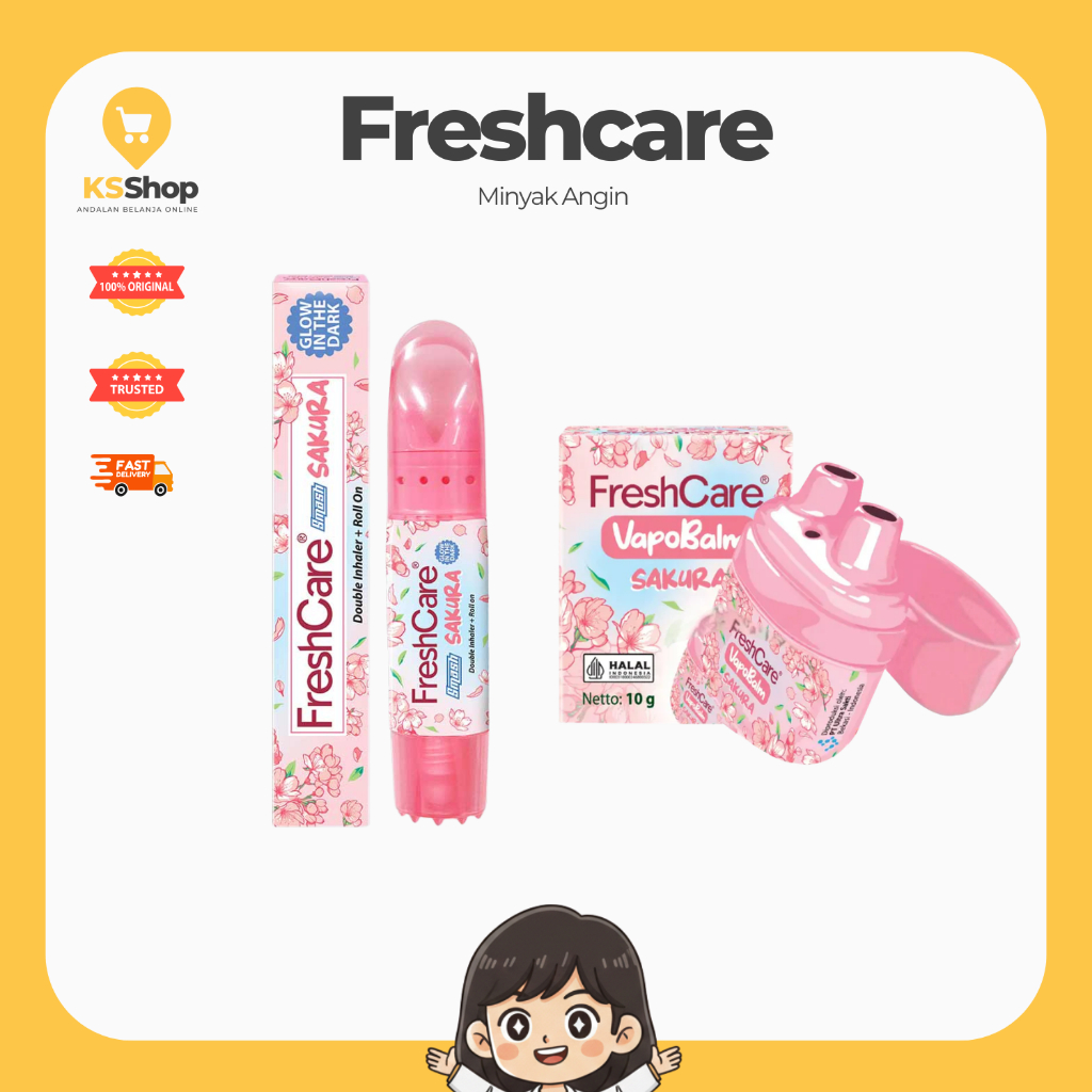 KS SHOP - FRESHCARE SAKURA VAPOBALM DAN SMASH (ANEKA VARIAN FRESHCARE LENGKAP)