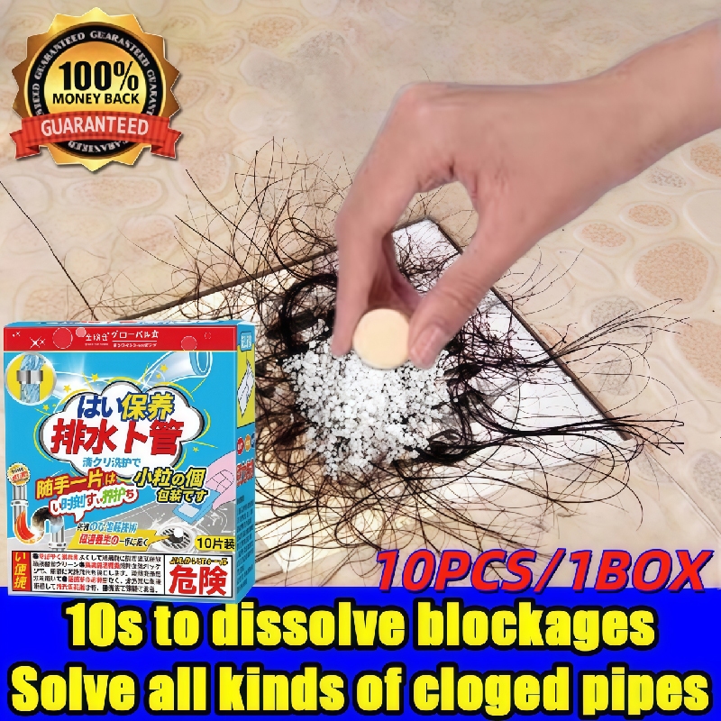 Tablet Effervescent Pembersih Saluran -Cairan Anti Sumbat - Kloset soda api untuk saluran mampet Pip