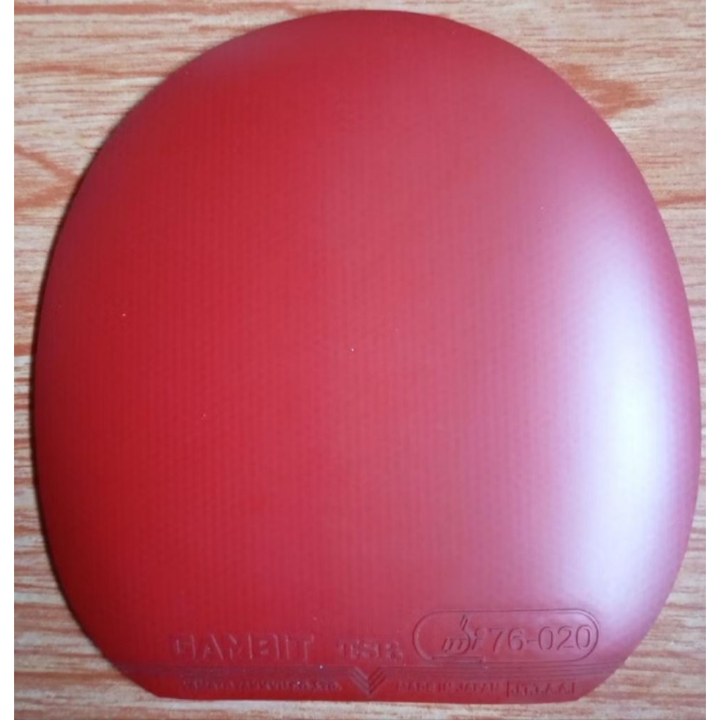 Tsp Gambit Japan uk. 158x152mm Karet tenis meja merah bekas 90%