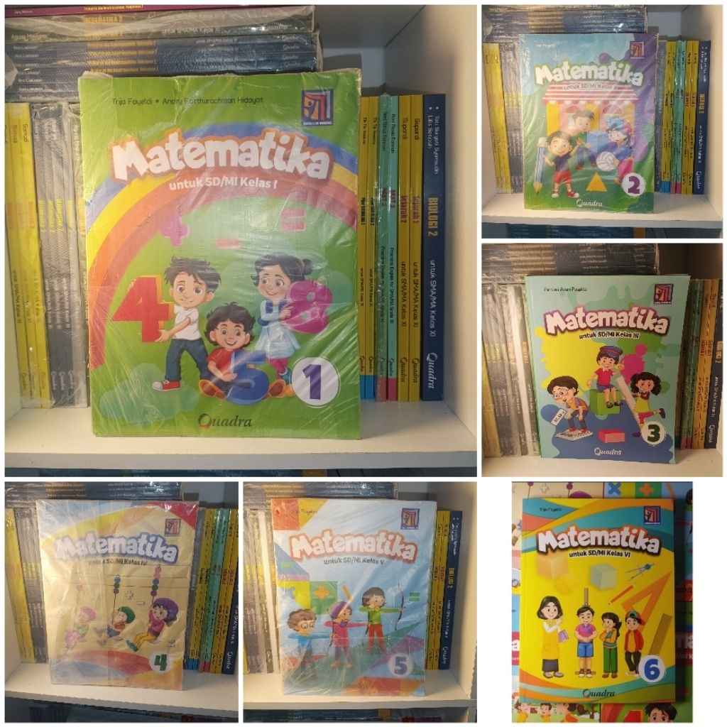 Buku SD Matematika Quadra Kurikulum Merdeka Kelas 1-6