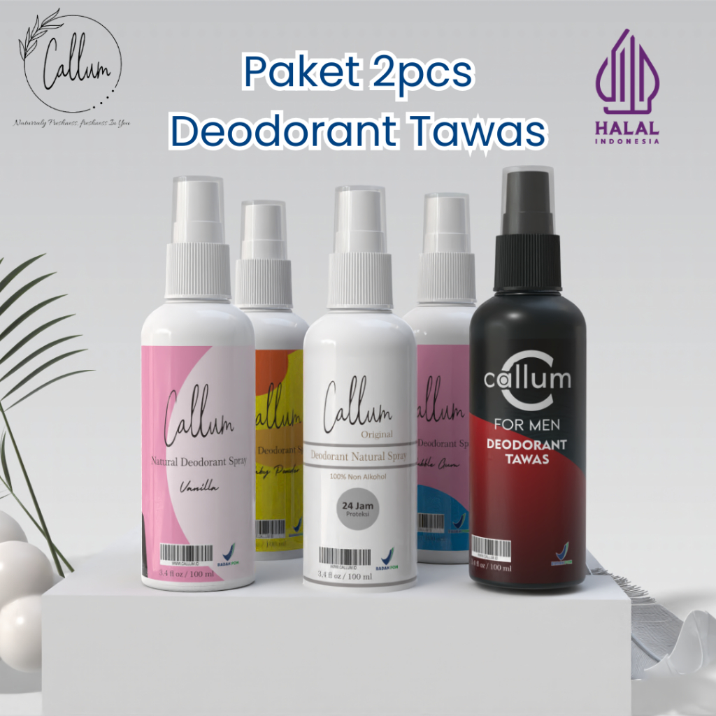 Callum - Deodorant Cair Tawas Natural 100ml BPOM