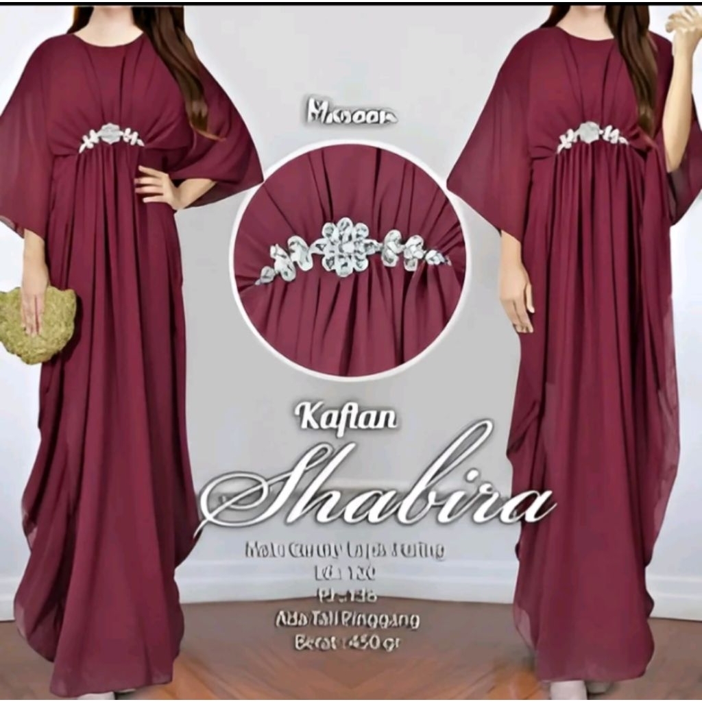 Shabira Kaftan Dewasa dan Anak / Kaftan Couple Ibu & Anak / Baju Muslim Wanita Terbaru