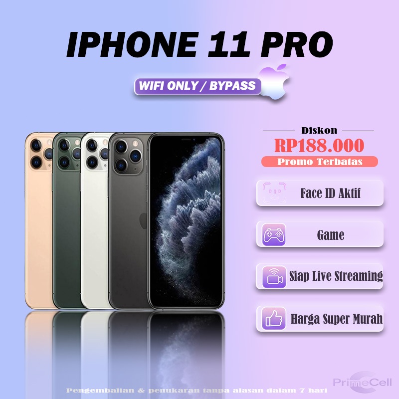 iPhone 11 pro Bekas Original Baterai 100% Cocok Gaming, Live Streaming & Nonton Video apple 11 pro i