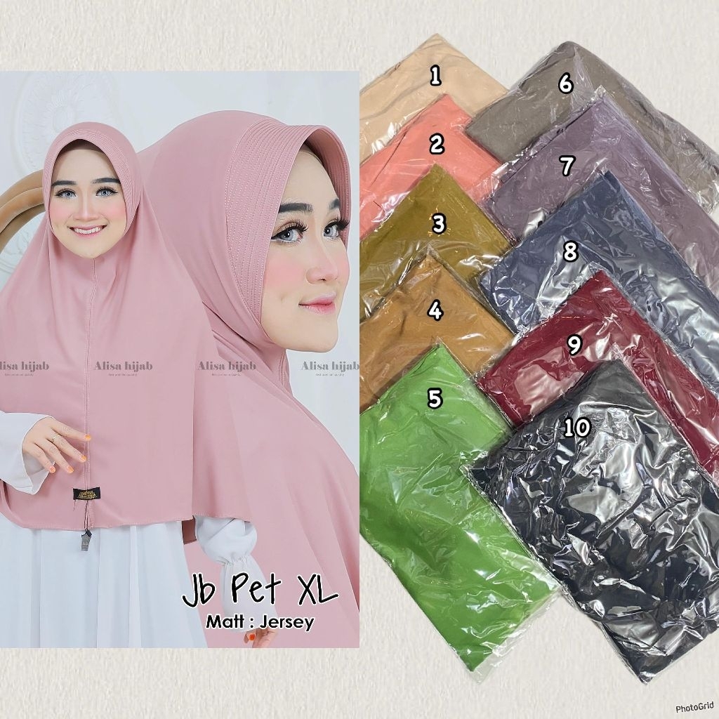 Alisa Jb XL/alisa pet XL/ hijab ibuk ibuk/hijab pengajiana/hijab