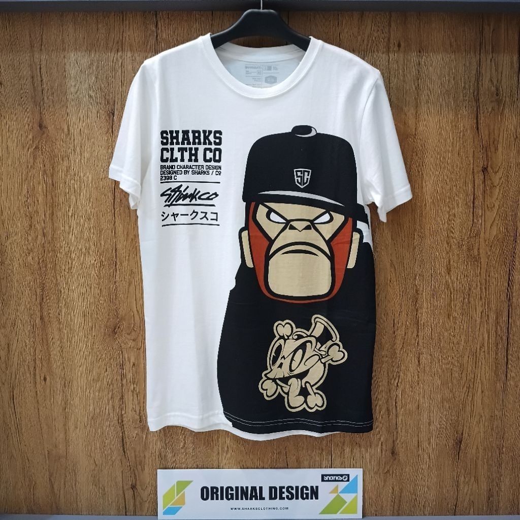 T-shirt/kaos/atasan Activewear pria Sharks.co brand original