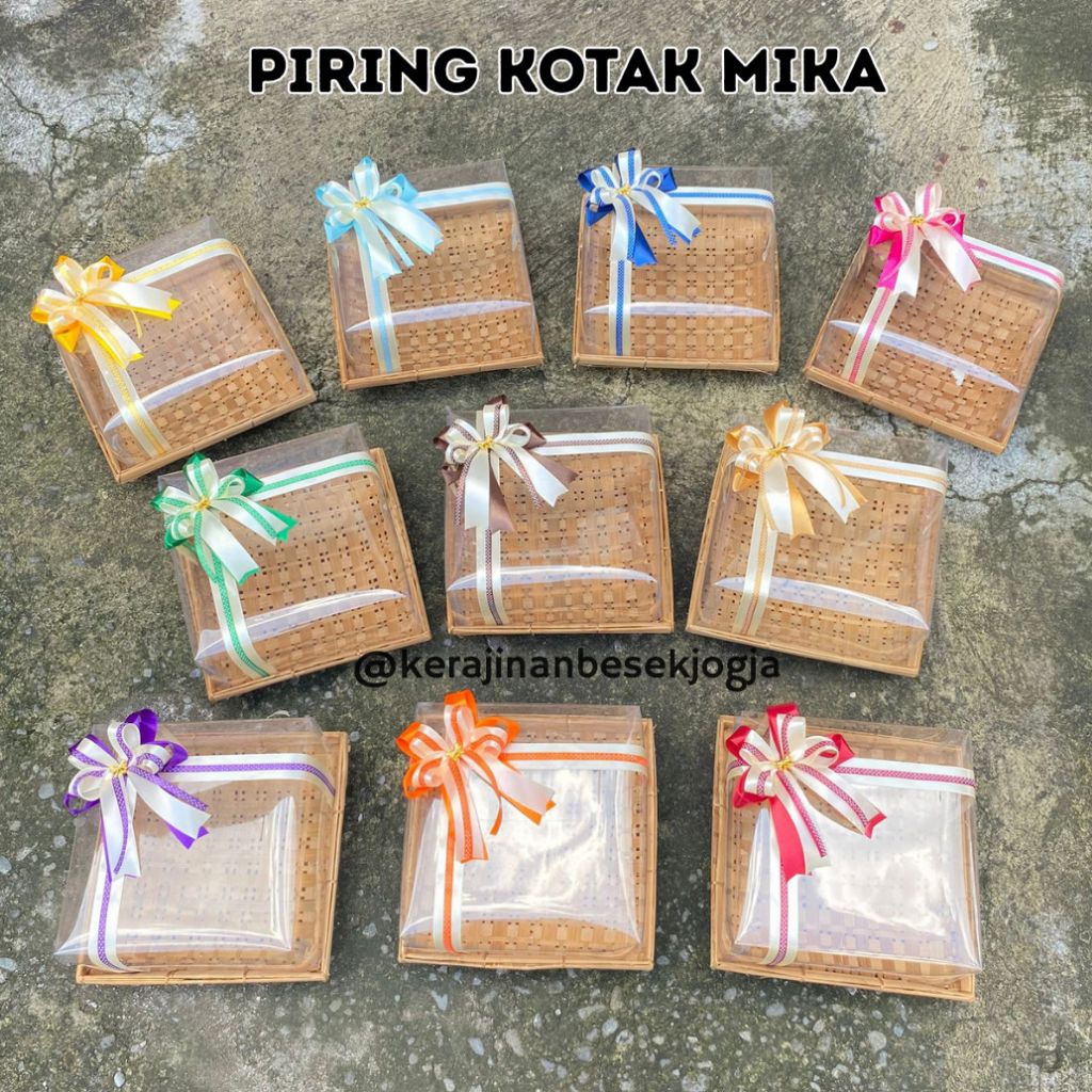 PIRING MIKA PITA UNTUK HANTARAN | hampers piring hantaran piring hias box mika hampers packaging can