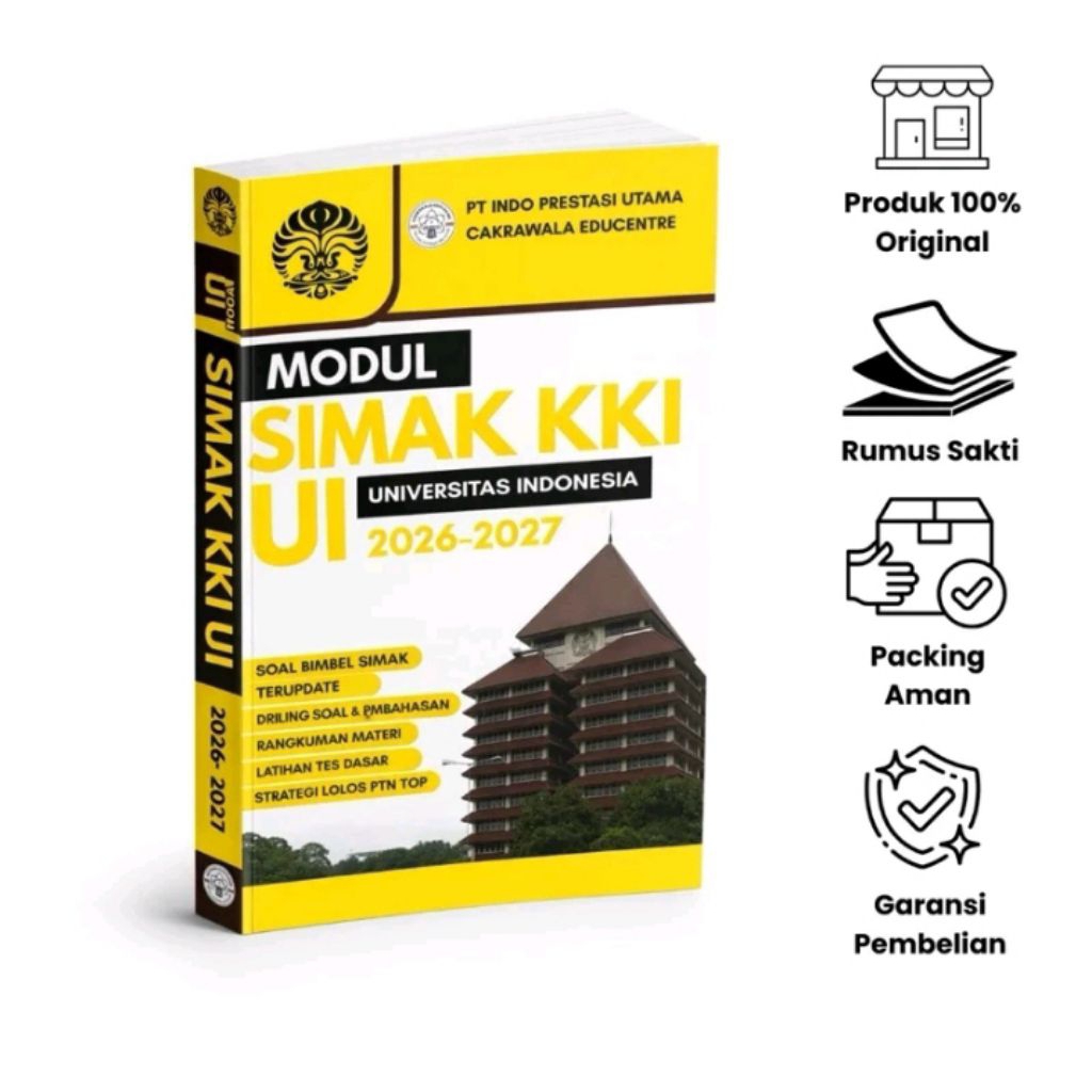 Buku Modul SIMAK KKI UI 2026-2027 Terupdate Kelas Internasional Universitas Indonesia Cakrawala Educ