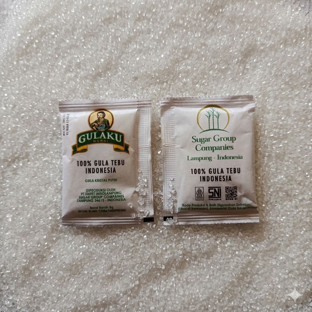 Gula Kristal Sachet / Gulaku Sachet / Gula sahet hotel 8 gram