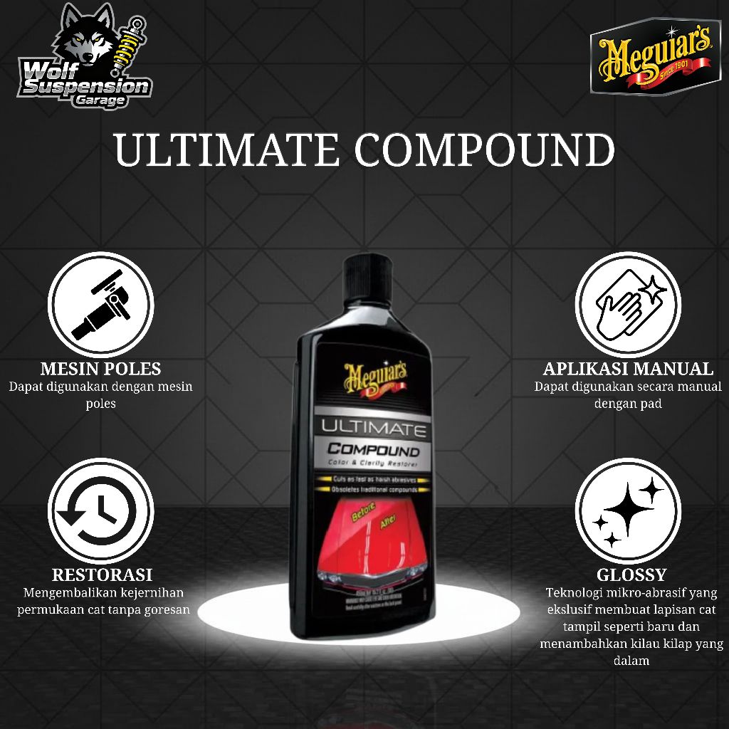Meguiars Ultimate Compound 450ml Kompon Pengkilap Mobil