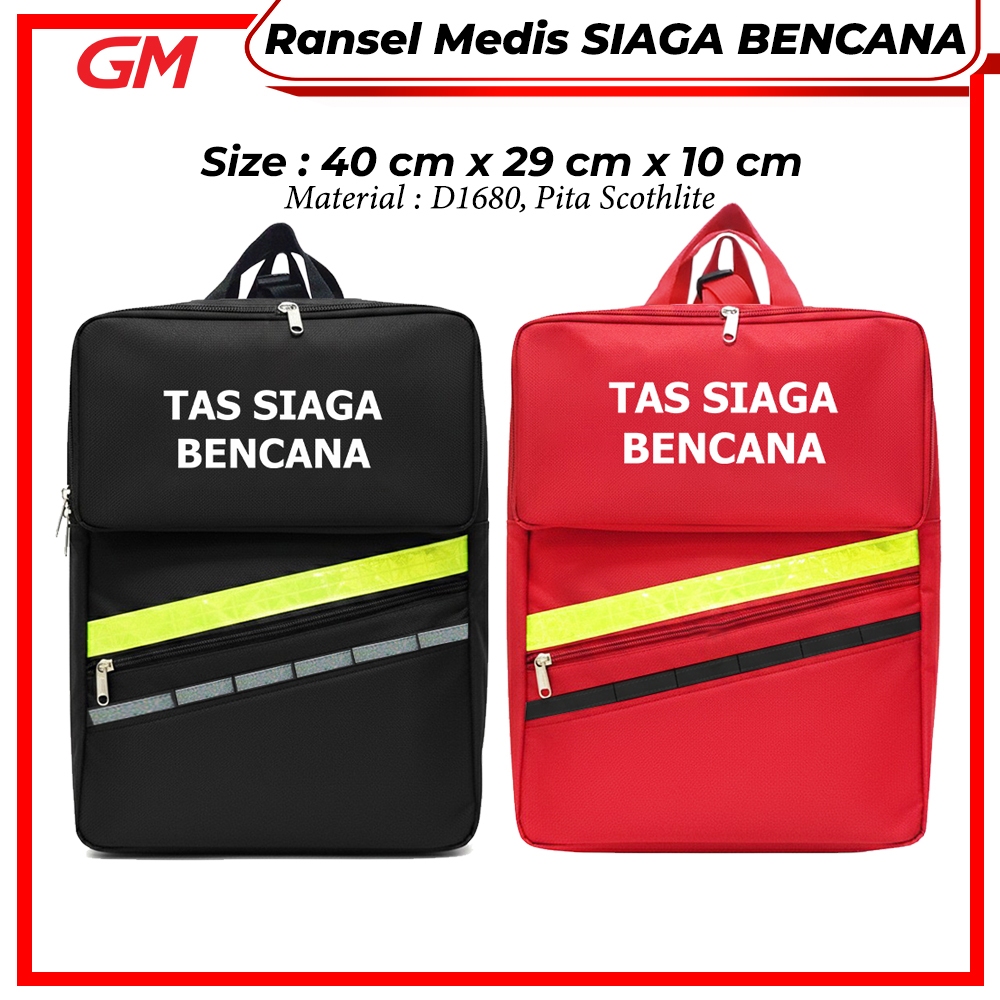 Ransel Medis TAS SIAGA BENCANA Bag Tas Perlengkapan Medis Emergency Kit Tas P3K SAR Tas Kesehatan Si