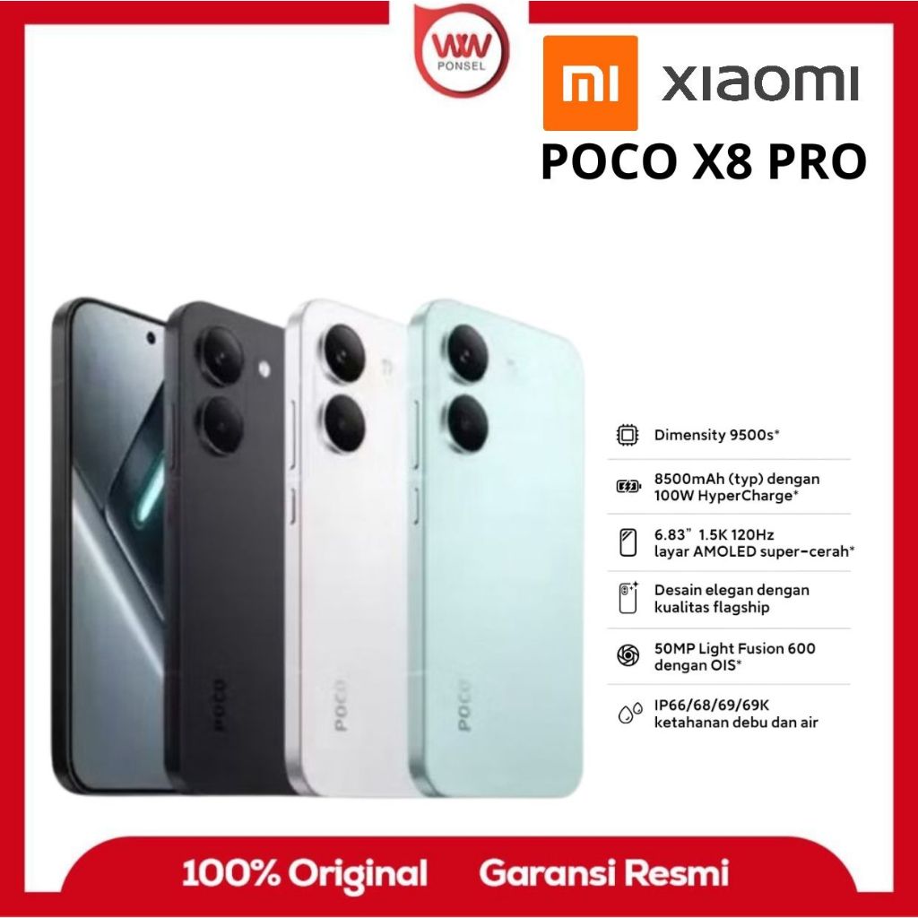 Hp Poco X8 Pro Ram 12GB Internal 512GB Garansi Resmi