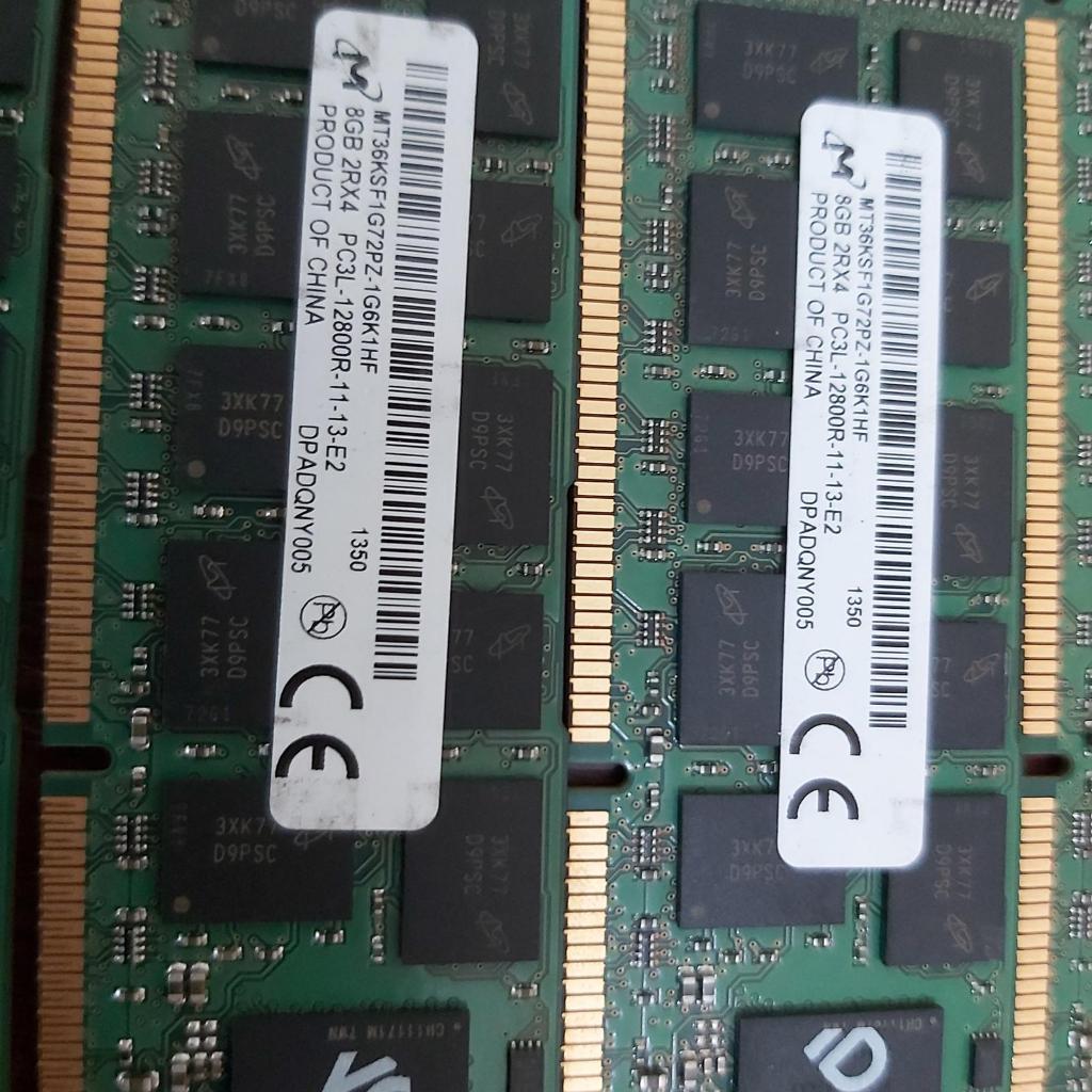 DDR3 8GB PC12800R Ram server MICRON