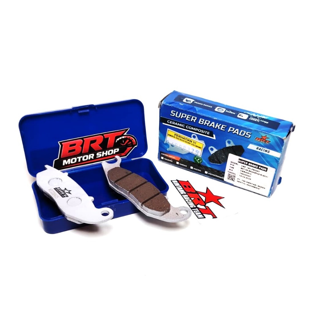 SUPER BRAKE PADS FRONT CERAMIC BRT CRF 150 Kampas Rem Depan Ceramic BRT CRF150
