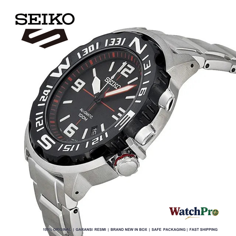 Seiko Automatic SRP445K1 Superior Black Dial Stainless Steel Strap