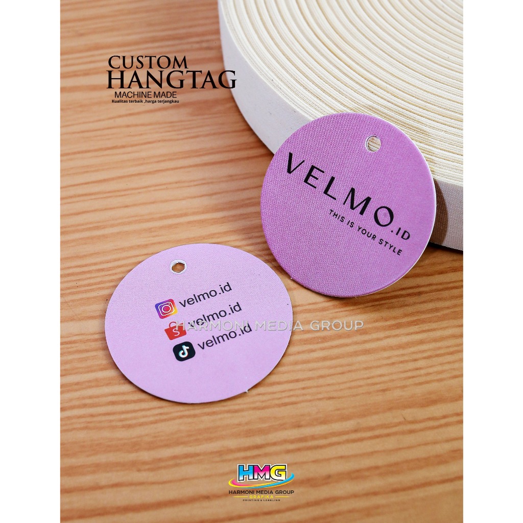 HANG TAG TEBAL CUSTOM/hangtag baju/hang tag premium/hang tag baju distro/tag 700gsm/tag label murah