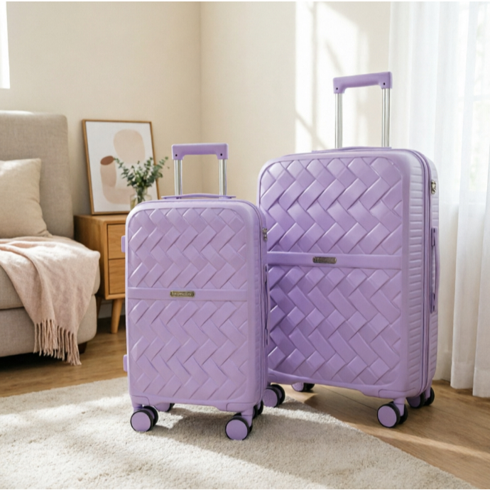 IBkoper 801 Koper Classic Bahan PP Size 20inci 24inci 28Inch Kabin Bagasi Expandable TSA Lock Anti P